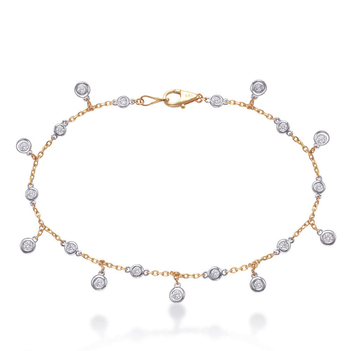 Yellow & White Gold Diamond By Yard