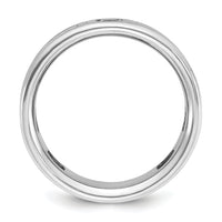 14k White Gold IBGoodman Men's Satin Cr. Sapphire Diamond Complete Ring-B52042