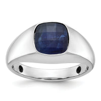 10k White Gold IBGoodman Men's Gemstone Ring Mounting-B52130