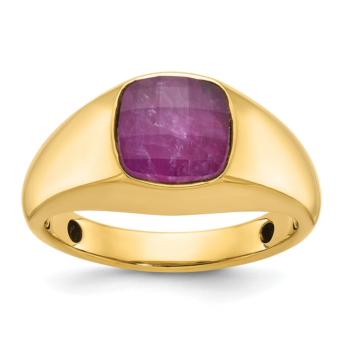 10k IBGoodman Men's Gemstone Ring Mounting-B52130-0Y