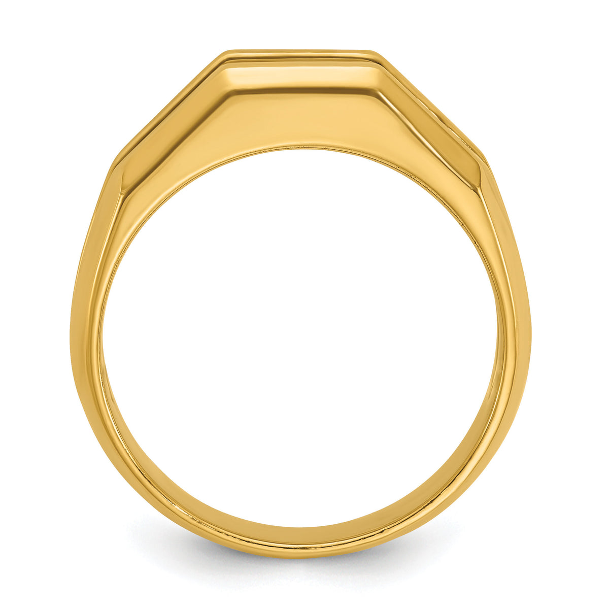 14k IBGoodman Men's Polished Cut-Out 5-Stone Diamond Ring-B56622