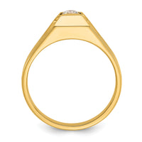14k IBGoodman Men's Polished 1/4 Carat AA Diamond Ring-B56789