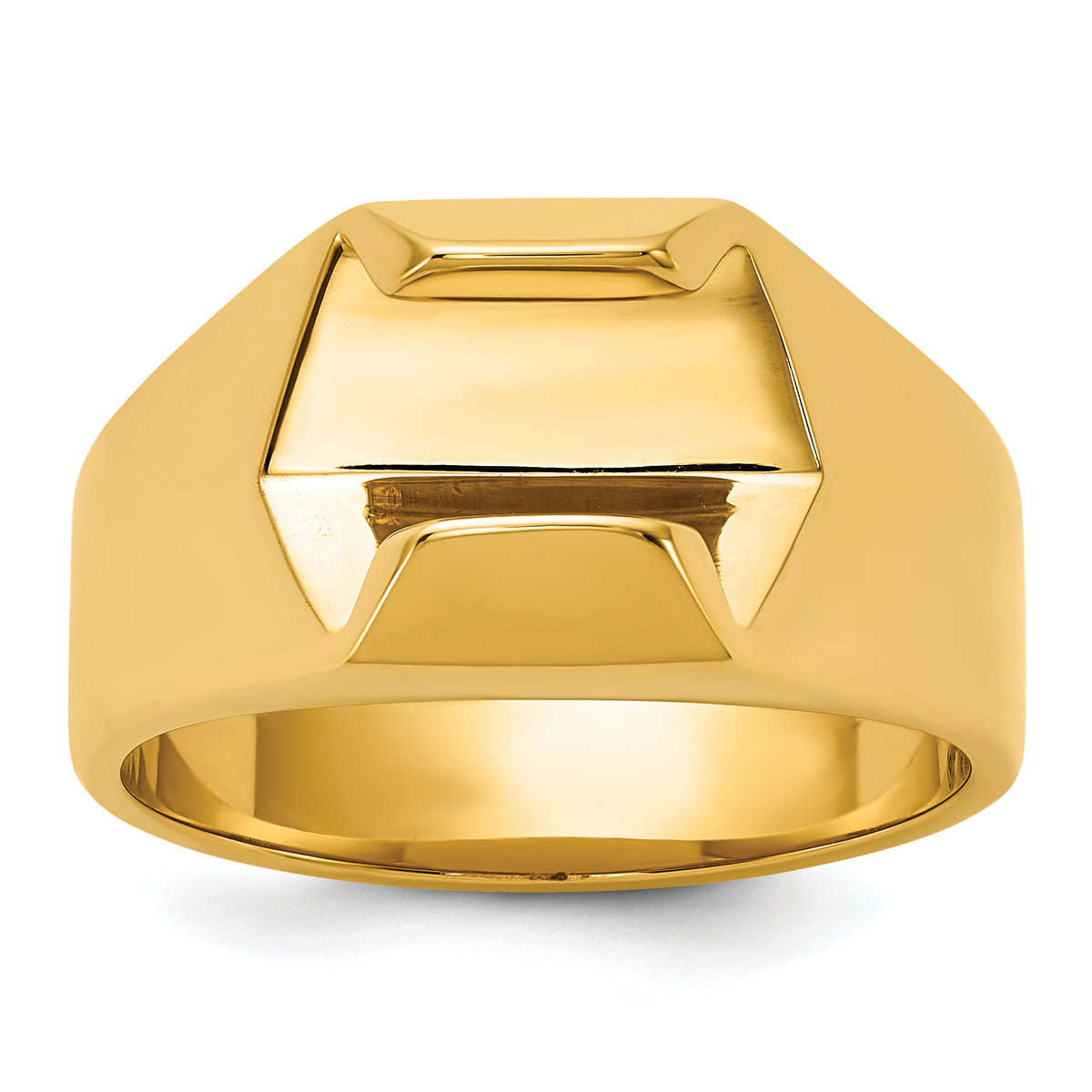 14k IBGoodman Men's Polished Diamond Ring Mounting-B56801-4Y