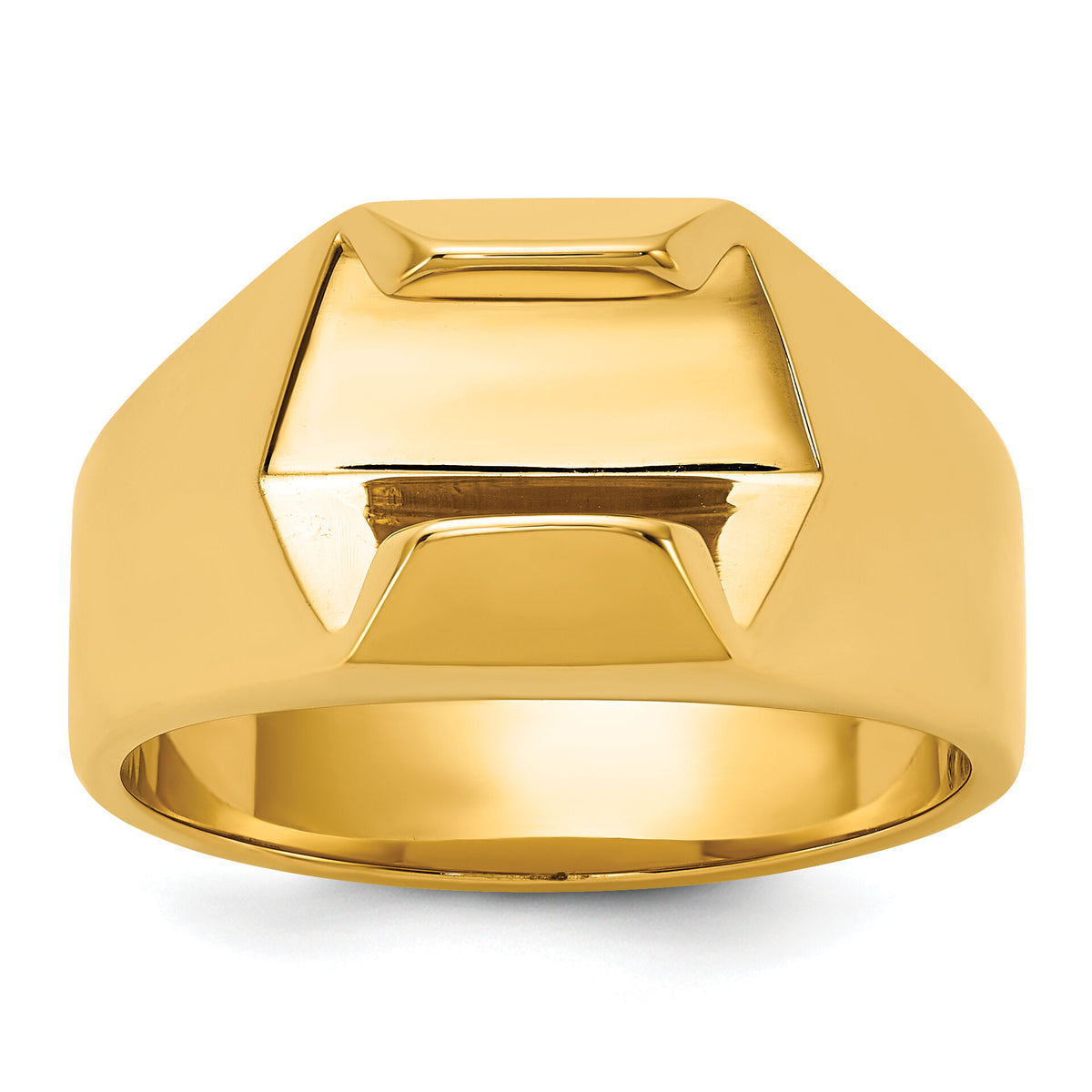 14k IBGoodman Men's Polished Diamond Ring Mounting-B56801