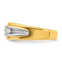 14k Two-tone IBGoodman Men's Diamond Complete Ring-B56874