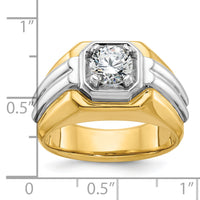 10k Two-tone IBGoodman Men's Diamond Ring Mounting-B56895