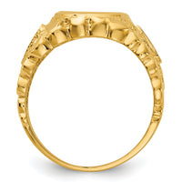 10k IBGoodman Men's Nugget Texture Blue Lodge Masonic Ring Mounting-B57619