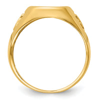 10k IBGoodman Men's Textured Blue Lodge Masonic Ring Mounting-B57688