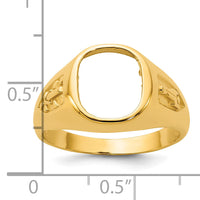 10k IBGoodman Men's Textured Blue Lodge Masonic Ring Mounting-B57688