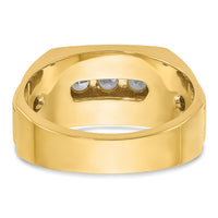 14k 3/4 ct Lab Grown Diamond VS/SI+ G+ Polished & Satin Men's Ring-B58017