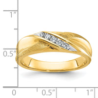 IBGoodman 14k Polished and Satin Men's Ring Mounting-B58125