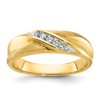 IBGoodman 14k Polished and Satin Men's Ring Mounting-B58125