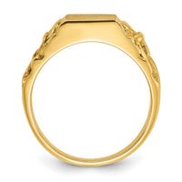 10k IBGoodman 13x9mm Men's Signet Ring-B58185