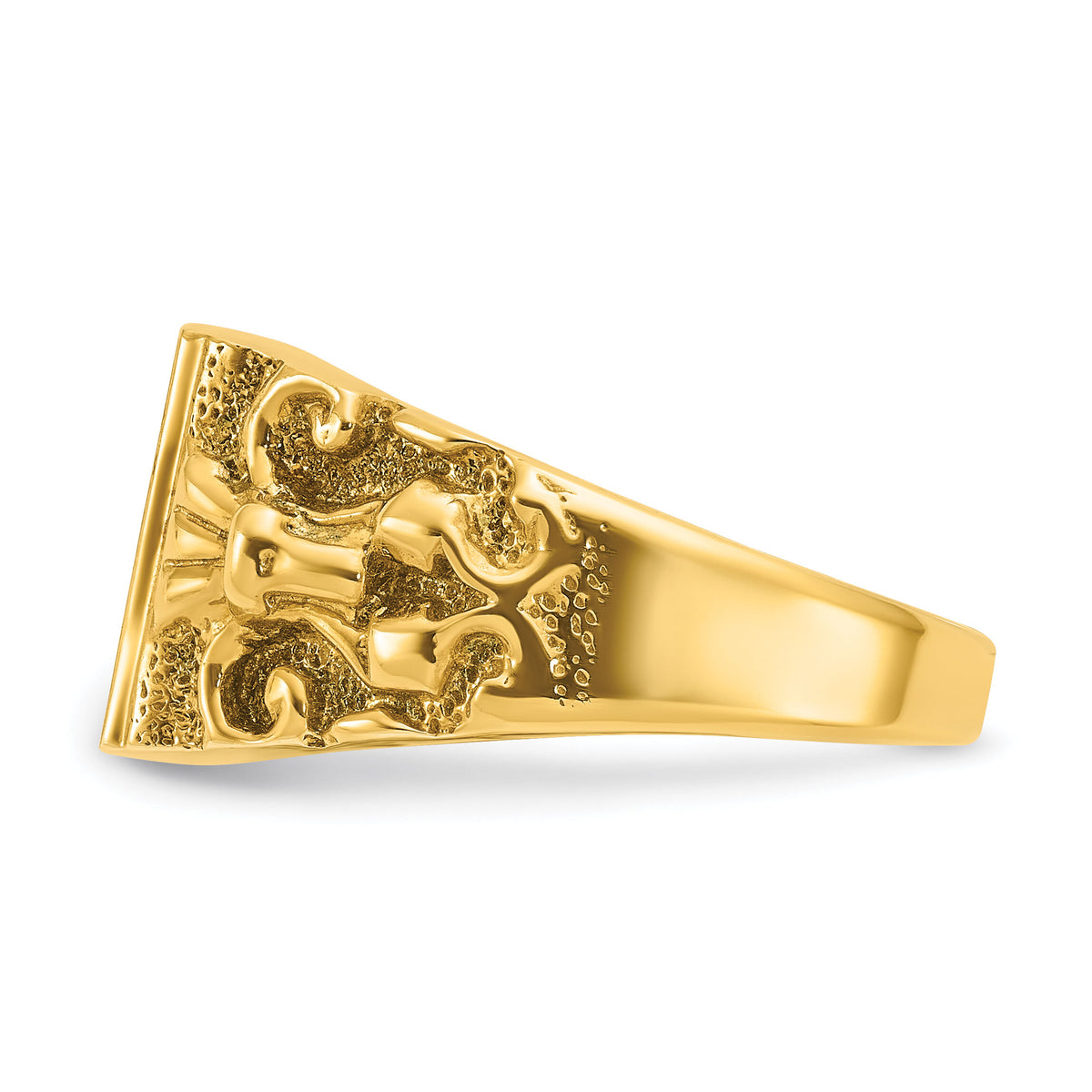 10k IBGoodman 13x9mm Men's Signet Ring-B58185