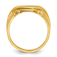 14k IBGoodman 12x10mm Men's Signet Ring-B58187