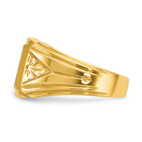 14k IBGoodman 10x10mm Men's Square Signet Ring-B58188