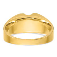 14k Two-tone 1/4 carat Lab Grown Diamond VS/SI+ G+ Complete Men's Ring-B58199