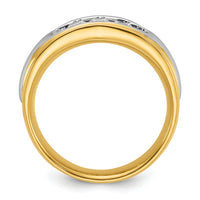 14k Two-tone 1/2 ct Lab Grown Diamond VS/SI+ G+ Men's Ring-B58257