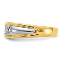 14k Two-tone 1/2 ct Lab Grown Diamond VS/SI+ G+ Men's Ring-B58257