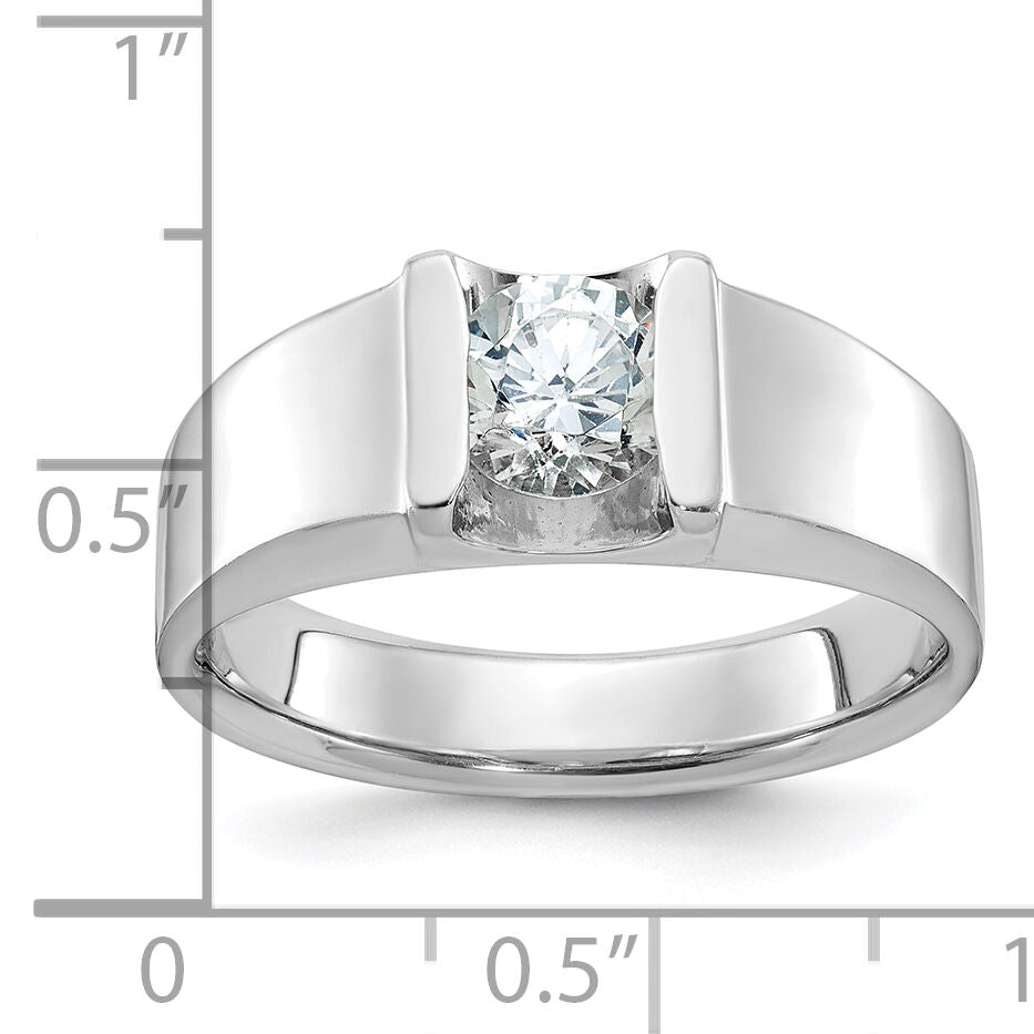 14k White Gold IBGoodman Men's Diamond Ring Mounting-B58368