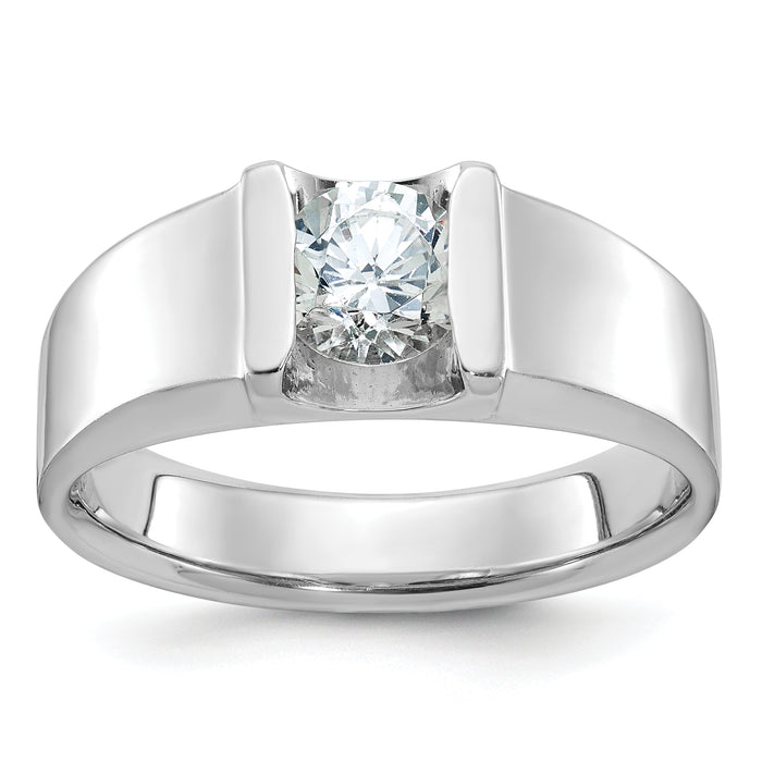 14k White Gold IBGoodman Men's Diamond Ring Mounting-B58368-4W
