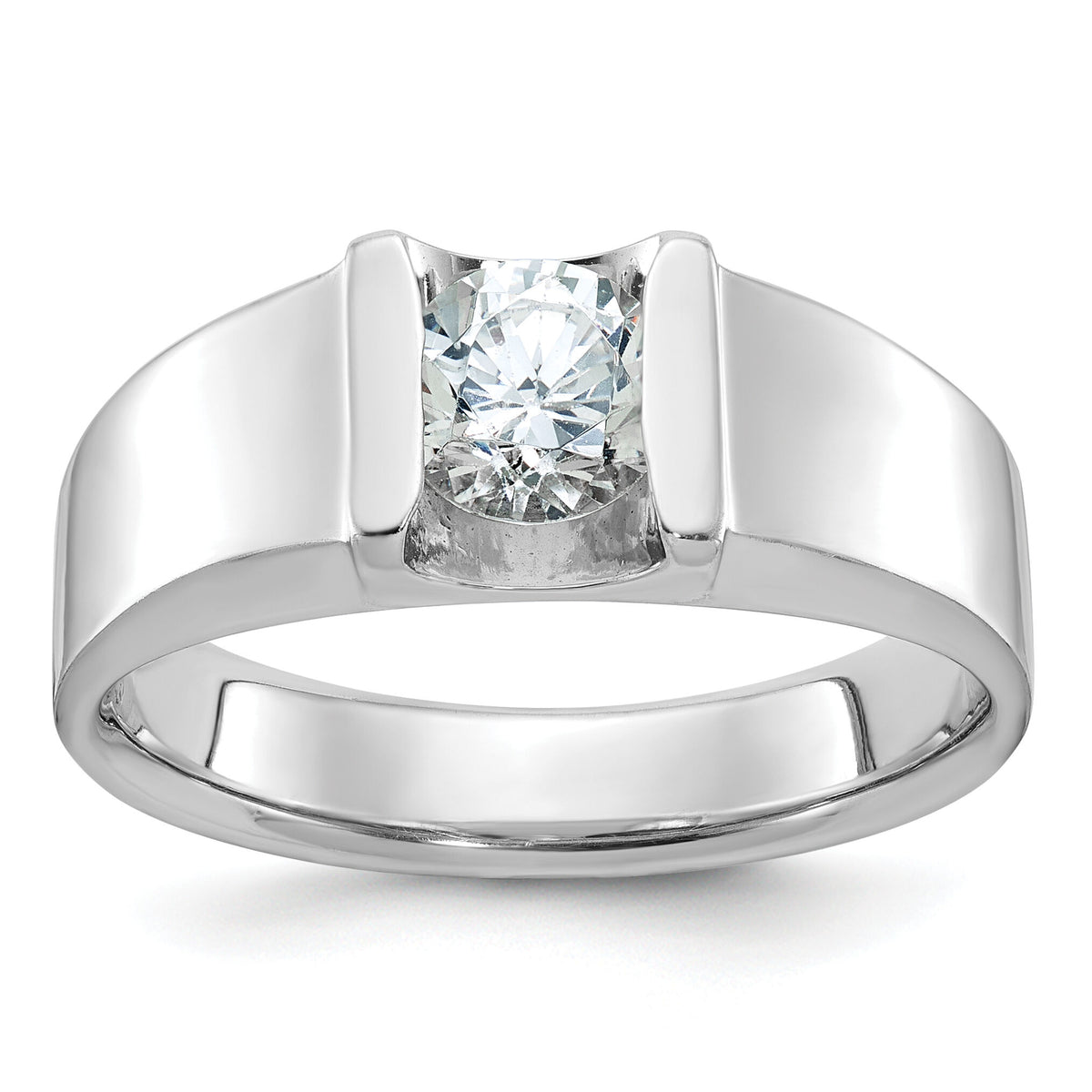 14k White Gold IBGoodman Men's Diamond Ring Mounting-B58368