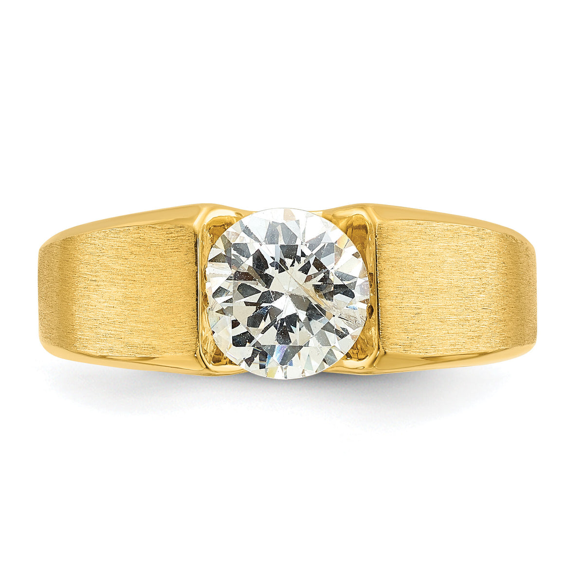 IBGoodman 14k 1 ct Lab Grown Diamond VS/SI+ G+ Complete Men's Ring-B58387