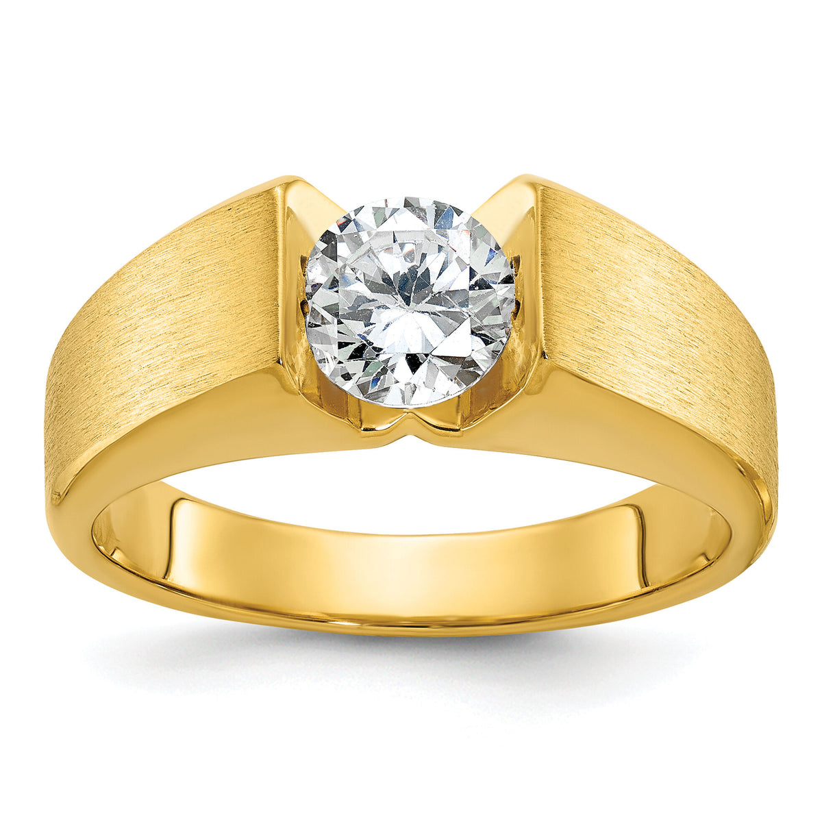 IBGoodman 14k 1 ct Lab Grown Diamond VS/SI+ G+ Complete Men's Ring-B58387