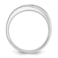 14k White Gold IBGoodman Men's Polished/Satin Diamond Complete Ring-B58851