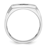 10k White Gold IBGoodman Men's Satin Diamond Ring Mounting-B59113