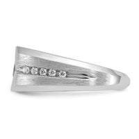 14k White Gold IBGoodman Men's Polished/Satin Diamond Semi-mount Ring-B59125