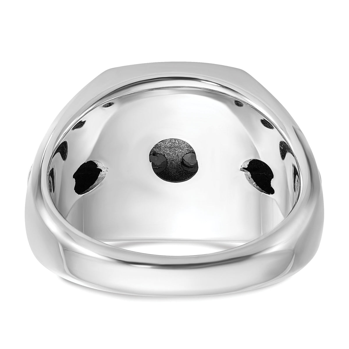 14k Two Tone 1 ct Lab Grown Diamond VS/SI+ G+ Complete Cluster Men's Ring-B59210