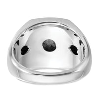 14k Two Tone 1 ct Lab Grown Diamond VS/SI+ G+ Complete Cluster Men's Ring-B59210
