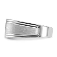 14k White Gold IBGoodman Men's Polished/Satin Diamond Ring Mounting-B59229