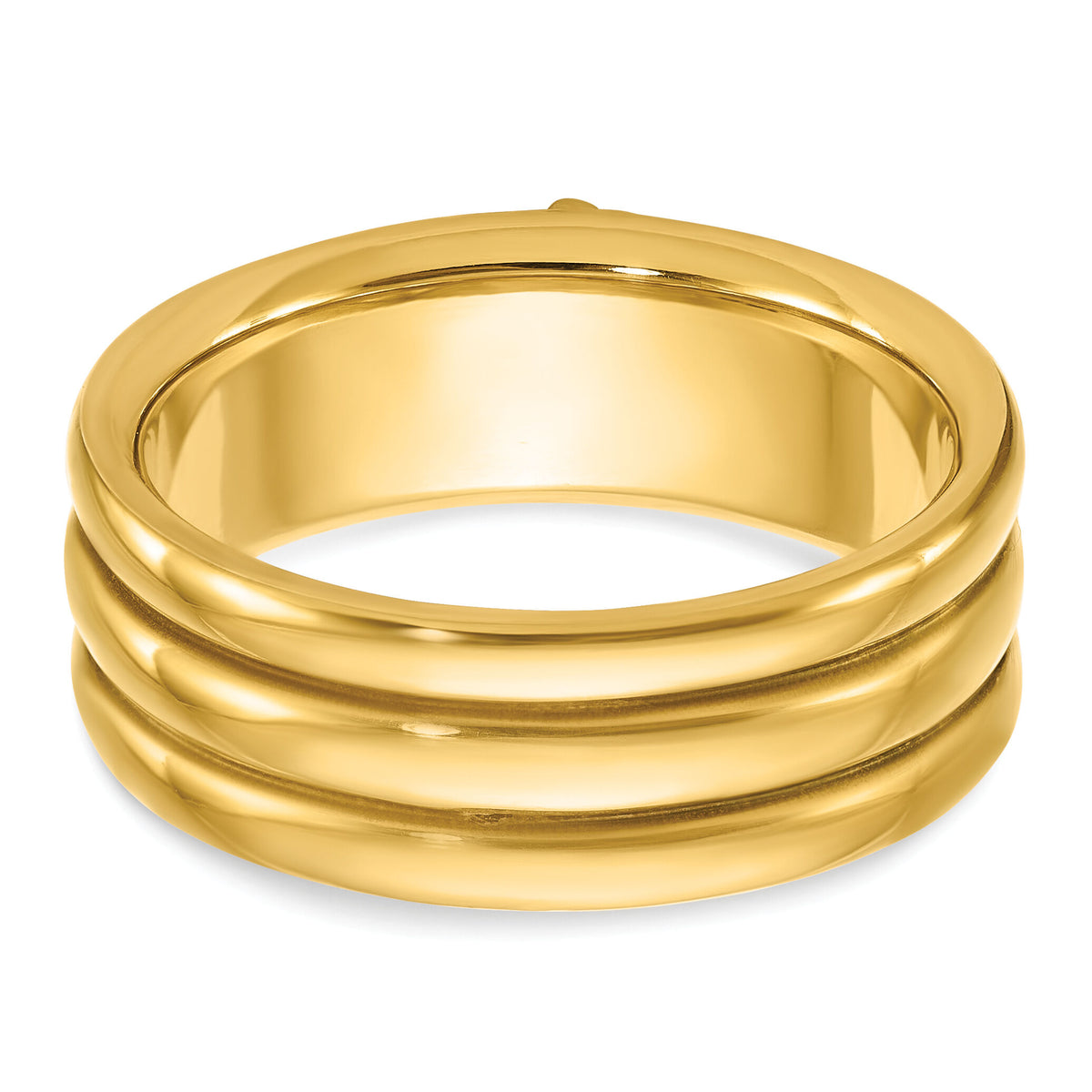 10k IBGoodman Men's Polished w/ Black Enamel 33rd Degree Masonic Ring-B59275