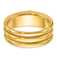 10k IBGoodman Men's Polished w/ Black Enamel 33rd Degree Masonic Ring-B59275