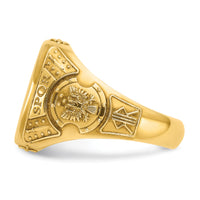 14k IBGoodman 16.5x14.8mm Men's Cushion Signet Ring-B59279