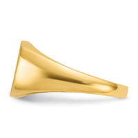 14k IBGoodman 12x12mm Men's Cushion Signet Ring-B59281A
