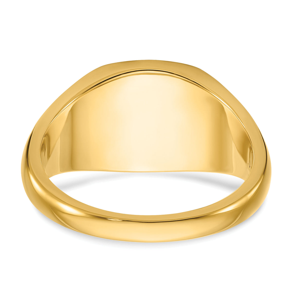 14k IBGoodman 12x12mm Men's Cushion Signet Ring-B59281A