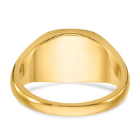 14k IBGoodman 12x12mm Men's Cushion Signet Ring-B59281A