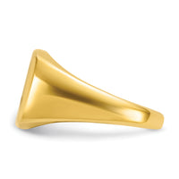 14k IBGoodman 14x14mm Men's Cushion Signet Ring-B59281B