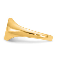 10k IBGoodman 12x10mm Men's Round Signet Ring-B59282A