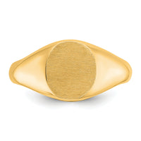 10k IBGoodman 12x10mm Men's Round Signet Ring-B59282A