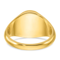 10k IBGoodman 14x12mm Men's Oval Signet Ring-B59282B