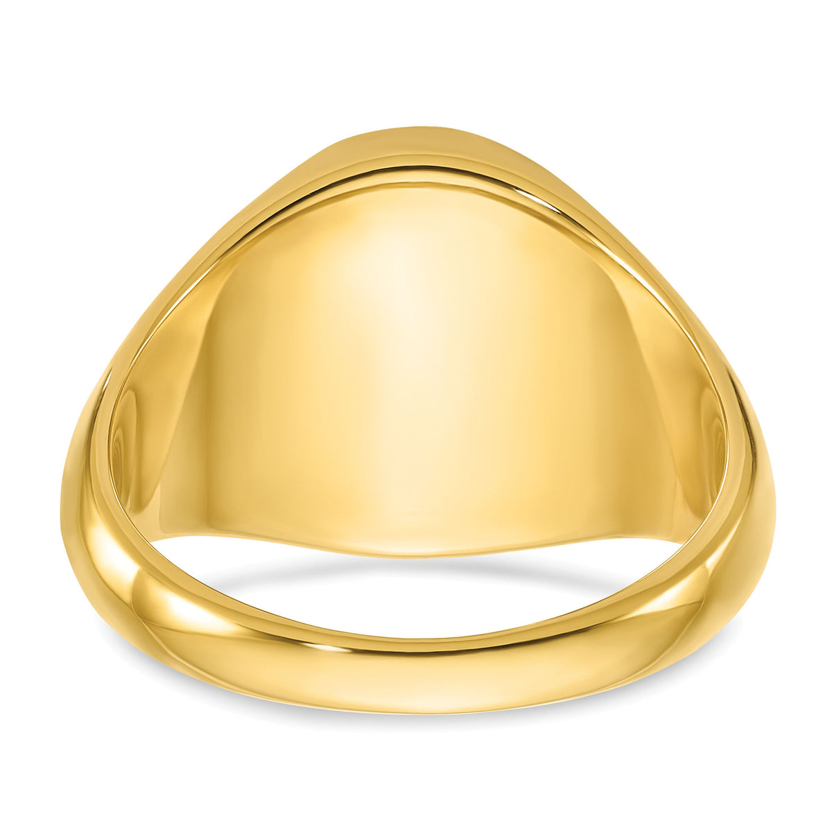 10k IBGoodman 16x14mm Men's Round Signet Ring-B59282C