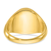 10k IBGoodman 16x14mm Men's Round Signet Ring-B59282C