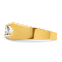 14k 1 ct Lab Grown Diamond VS/SI+ G+ Complete 3 Stone Men's Ring-B59350