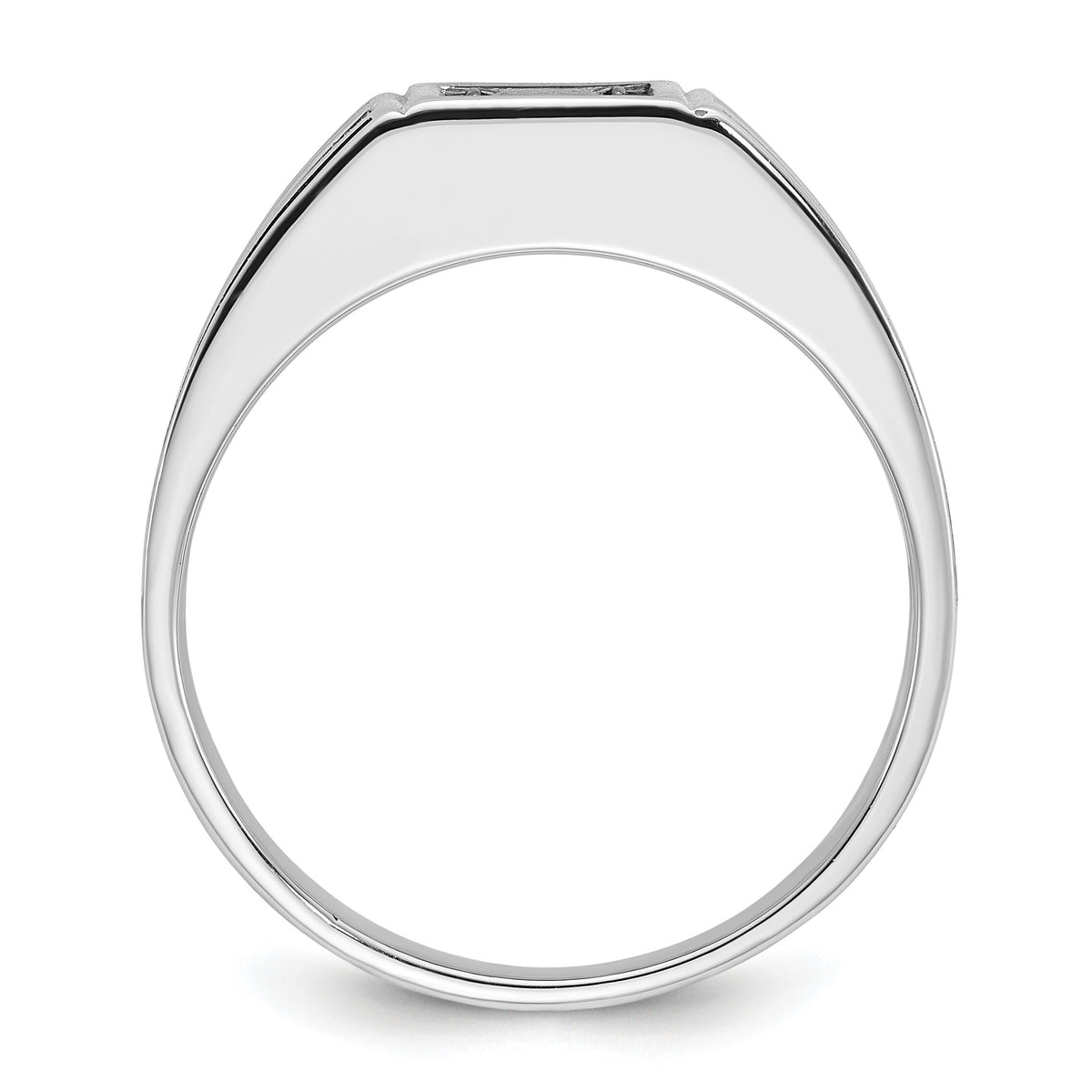 14k White Gold w/Blk RH IBGoodman Black/White Diamond Complete Ring-B59355