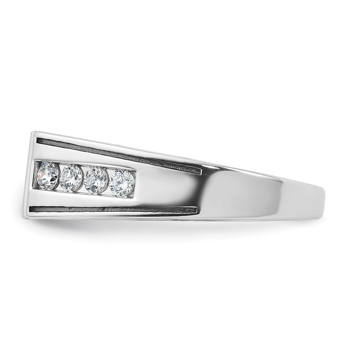 14k White Gold w/Blk RH IBGoodman Black/White Diamond Complete Ring-B59355