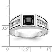 14k White Gold w/Blk RH IBGoodman Black/White Diamond Complete Ring-B59355